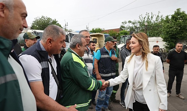 Başkan Mutlu’dan Temizlik İşleri personeline sabah vardiyası ziyareti