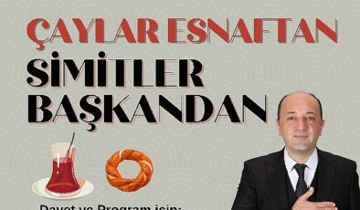 Başkan Yıldız; “Çaylar Esnaftan, Simitler Benden”