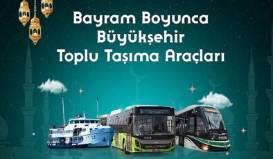 Bayramda ulaşım 3 gün boyunca ücretsiz