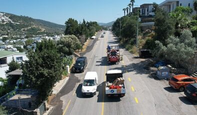 Muğla Büyükşehir Bodrum’un Yollarını Güvenli Hale Getiriyor