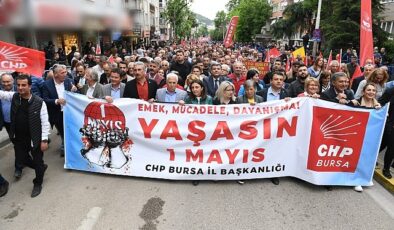 Başkan Aydın 1 Mayıs yürüyüşüne katıldı