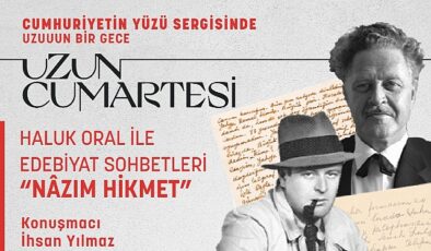 Cumhuriyetin Yüzü sergisi kapsamında düzenlenen Sergi Sohbetlerinin son buluşmasında Nâzım Hikmet anılıyor