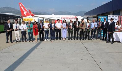 Gazipaşa-Alanya Havalimanı Corendon’un ilk Brüksel uçusunu karşıladı