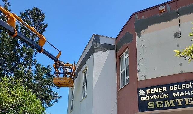 Göynük Mahallesi Semt Evi’nde onarım çalışmaları