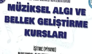 EÜ’den “Müziksel Algı ve Bellek Geliştirme Kursları”