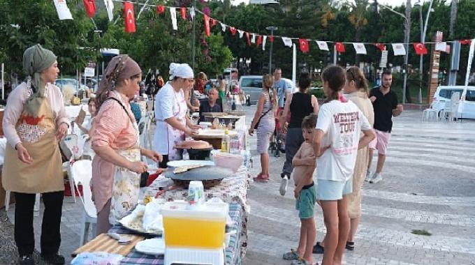 Kemer’de üreten ev hanımları kermesi