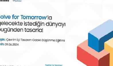 Solve for Tomorrow Tasarım Odaklı Düşünme Eğitimleri için başvurular devam ediyor