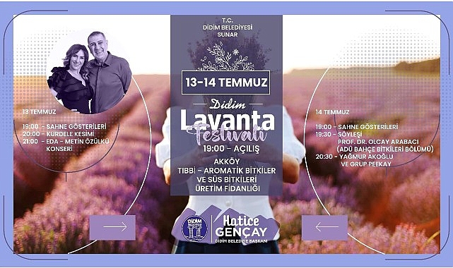 Didim Lavanta Festivali’ne Sayılı Günler Kaldı