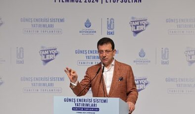 Ekrem İmamoğlu, ‘İBB Tesislerinde Güneş Enerjisi Sistemi Yatırımları Tanıtım Toplantısı’nda konuştu