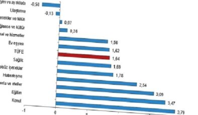 Tüik: Tüketici fiyat endeksi (TÜFE) yıllık %71,60, aylık %1,64 arttı